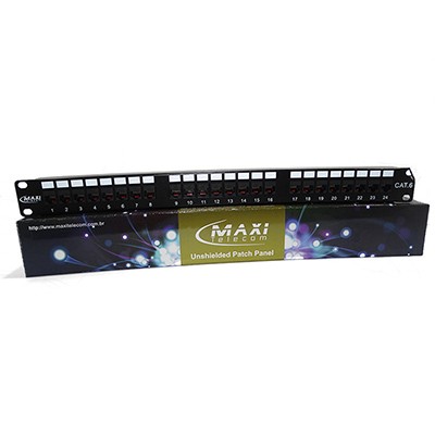 Patch Panel Cat 6 24 portas