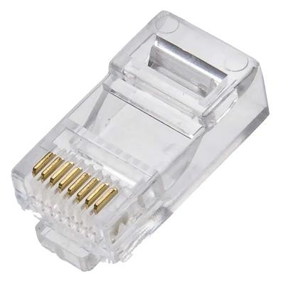 Conector Rj 45 Macho Cat 5e Pacote c/ 100Unid